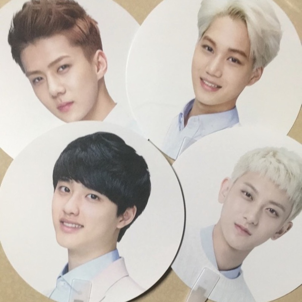Host Pick! *RARE* EXO OT12 Nature Republic Fans - Picture 4 of 4